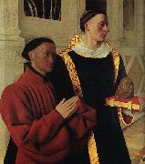 Jean Fouquet Etienne Chevalier and Saint Stephen oil painting